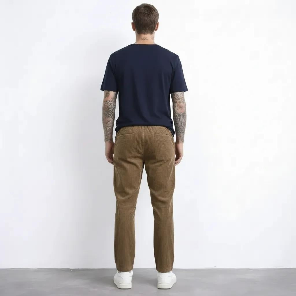 Octave Men Dark Fawn Regular Fit Track Pants