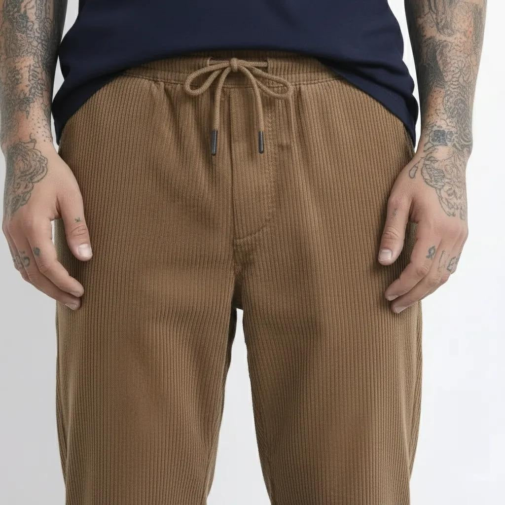 Octave Men Dark Fawn Regular Fit Track Pants