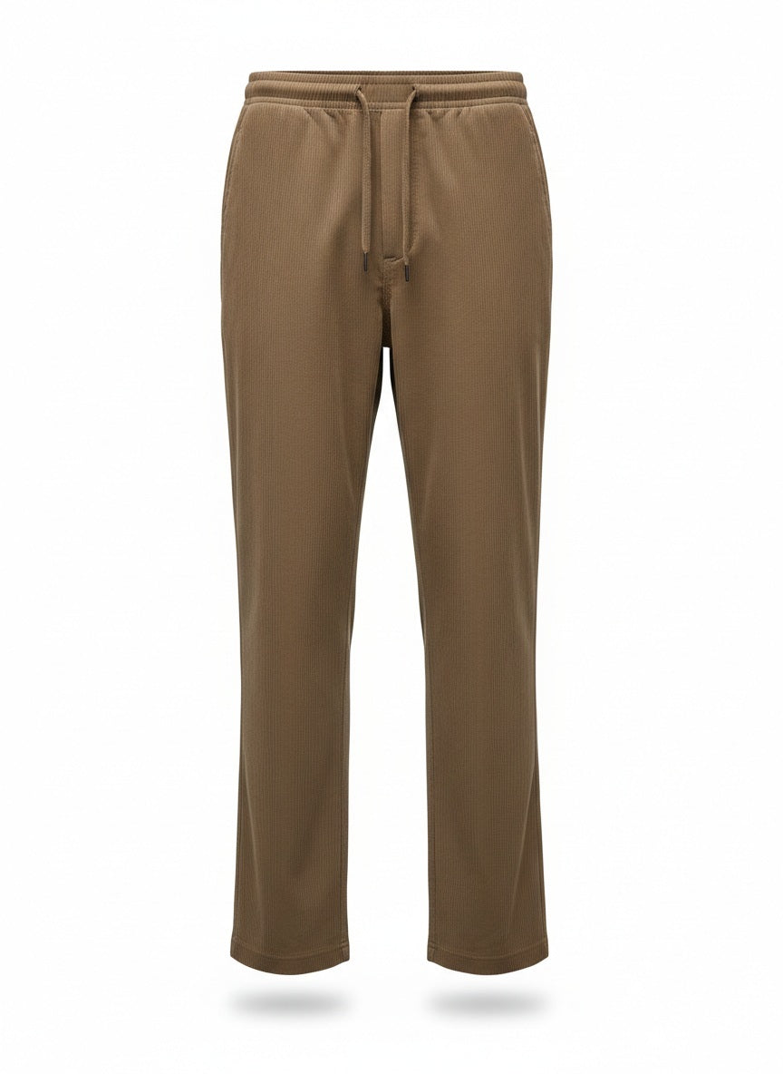 Octave Men Dark Fawn Regular Fit Track Pants