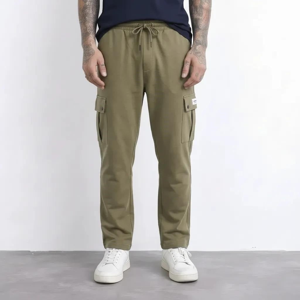 Men Regular Fit Cotton Cargos