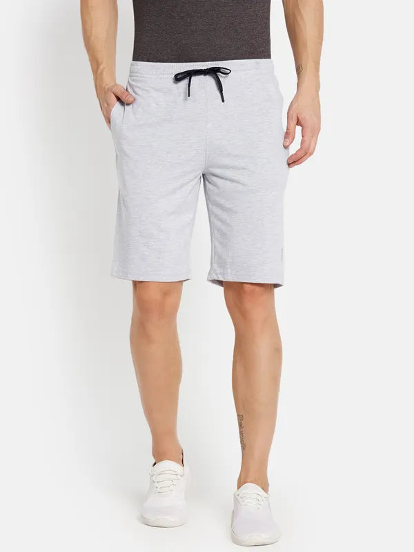 Men Grey Melange Short