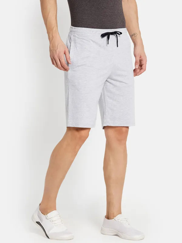 Men Grey Melange Short