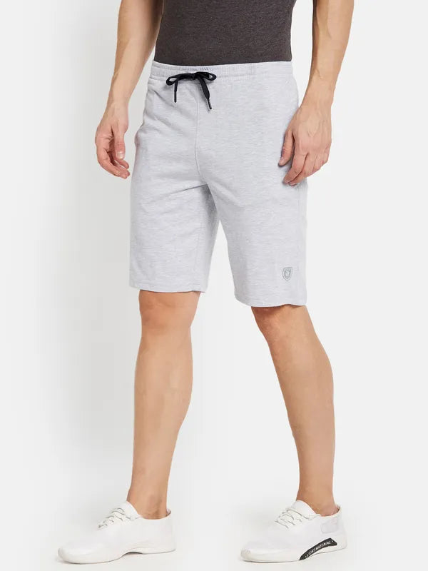 Men Grey Melange Short