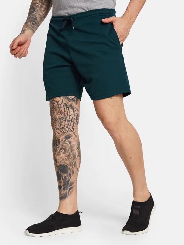 Octave Men Mid-Rise Cotton Sports Shorts