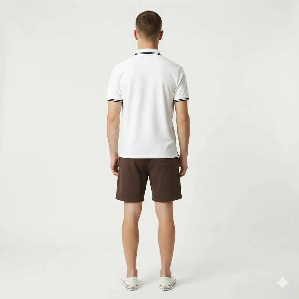 Men Coffee Solid Shorts