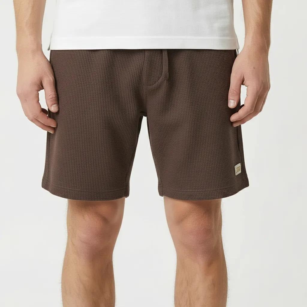 Men Coffee Solid Shorts