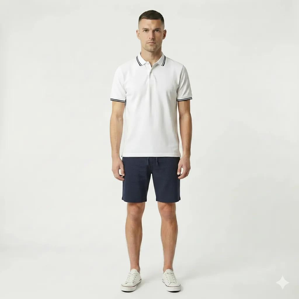 Men Dark Navy Solid Shorts