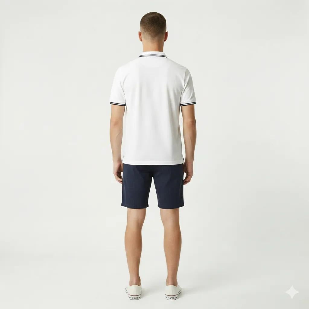 Men Dark Navy Solid Shorts