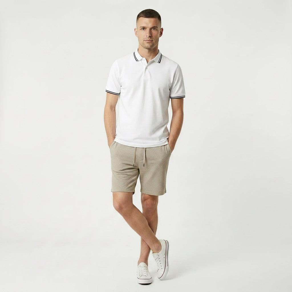 Men Sand Solid Shorts
