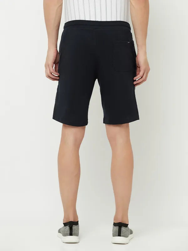 Octave Men Navy Blue Shorts