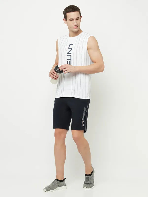 Octave Men Navy Blue Shorts