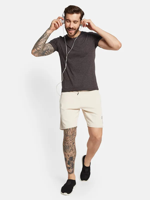 Octave Men Mid-Rise Cotton Sports Shorts