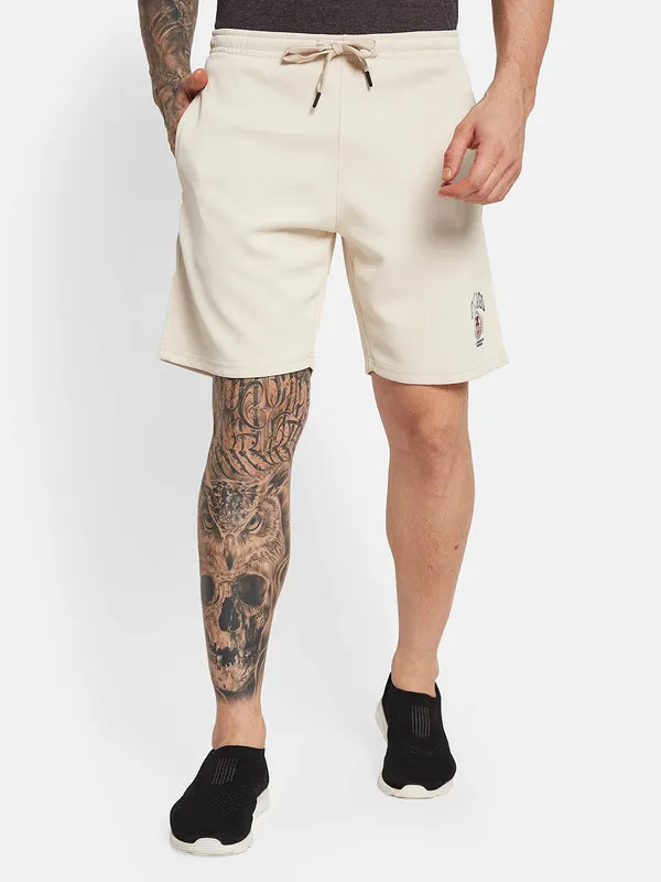 Octave Men Mid-Rise Cotton Sports Shorts