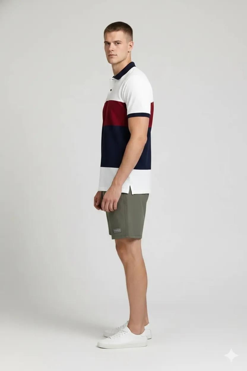 Men Army Solid Shorts
