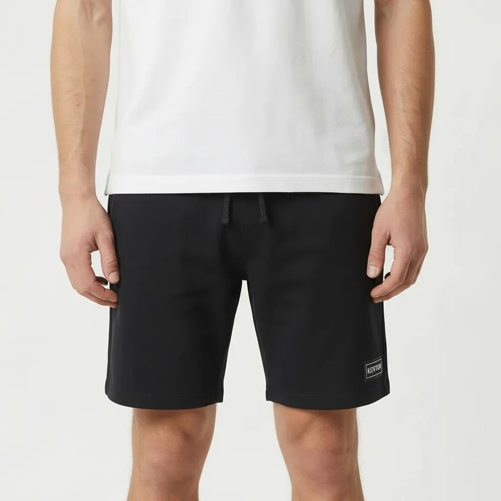 Men Black Solid Shorts