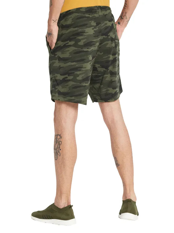 Octave Men Camouflage Printed Cotton Shorts