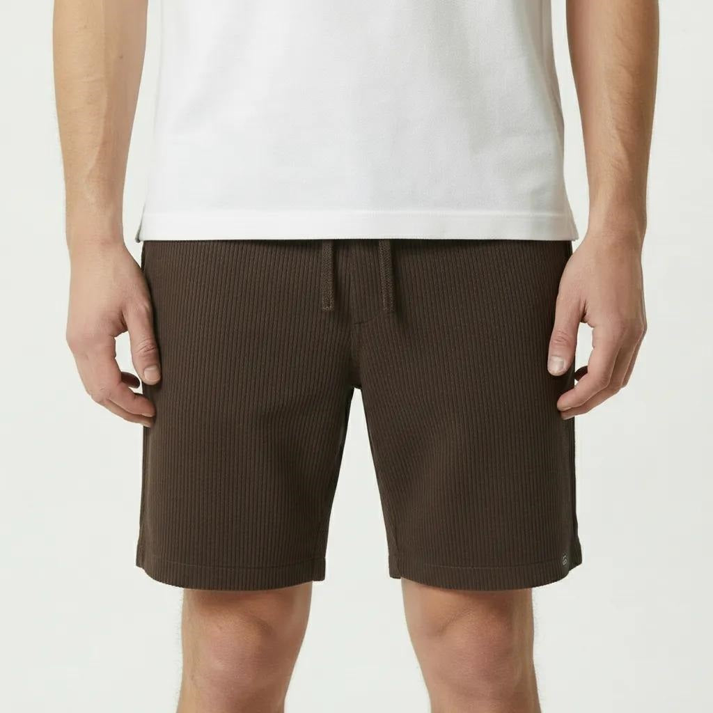 Men Espresso Solid Short