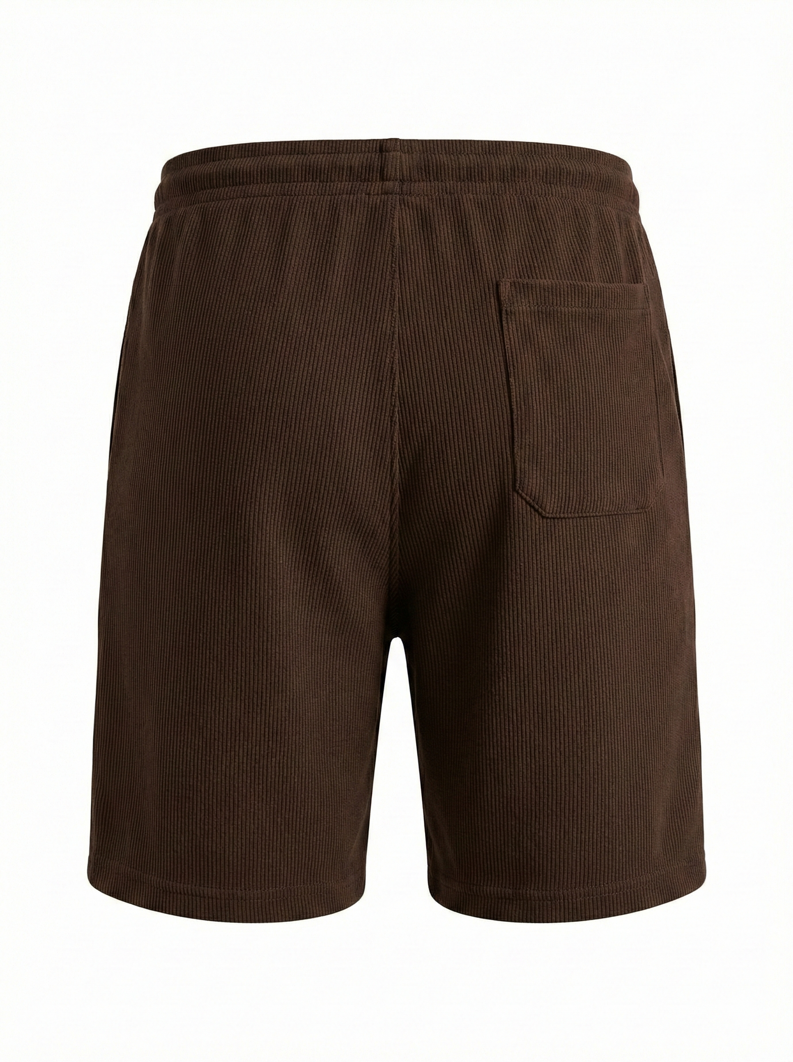 Men Espresso Solid Short