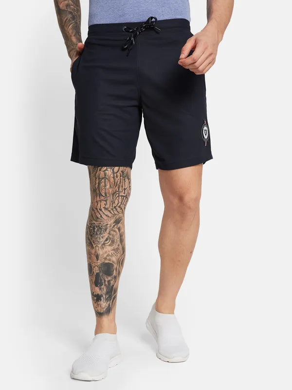 Octave Men Mid-Rise Cotton Shorts