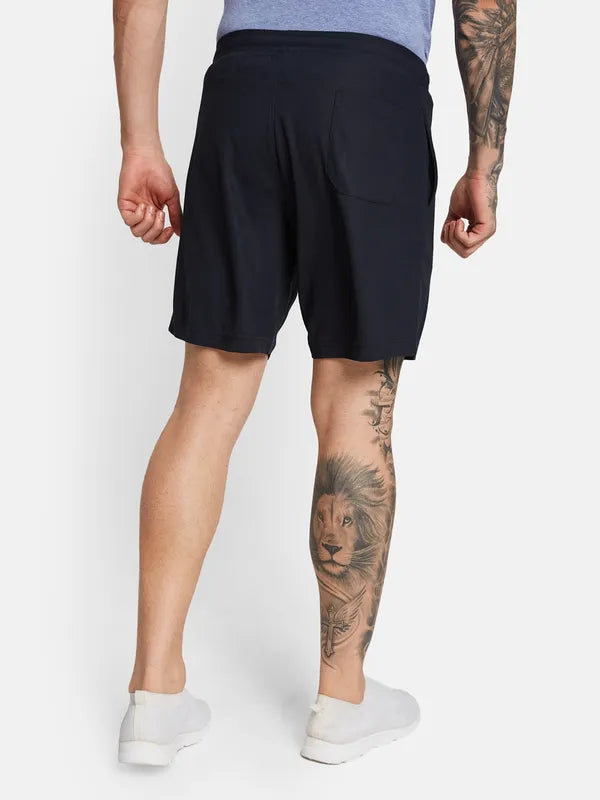 Octave Men Mid-Rise Cotton Shorts