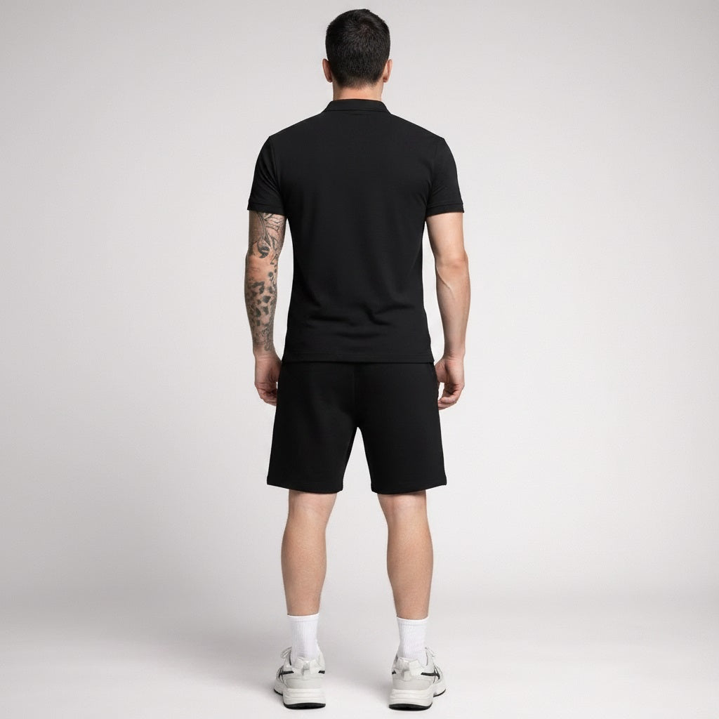 Men Black Solid Shorts