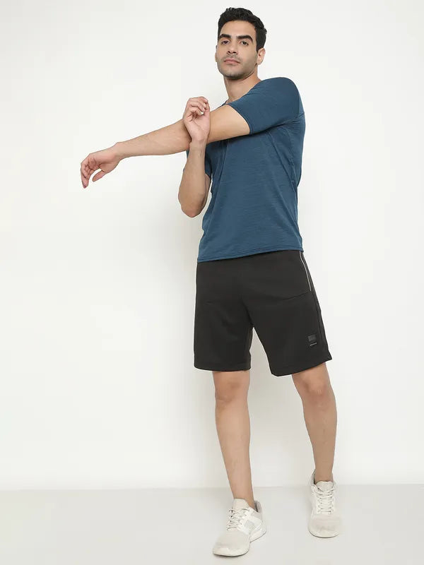 Octave Men Cotton Mid-Rise Regular Fit Sports Shorts