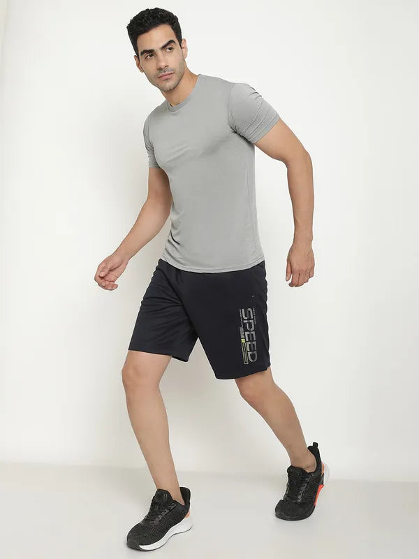 Octave Men Cotton Mid-Rise Regular Fit Sports Shorts