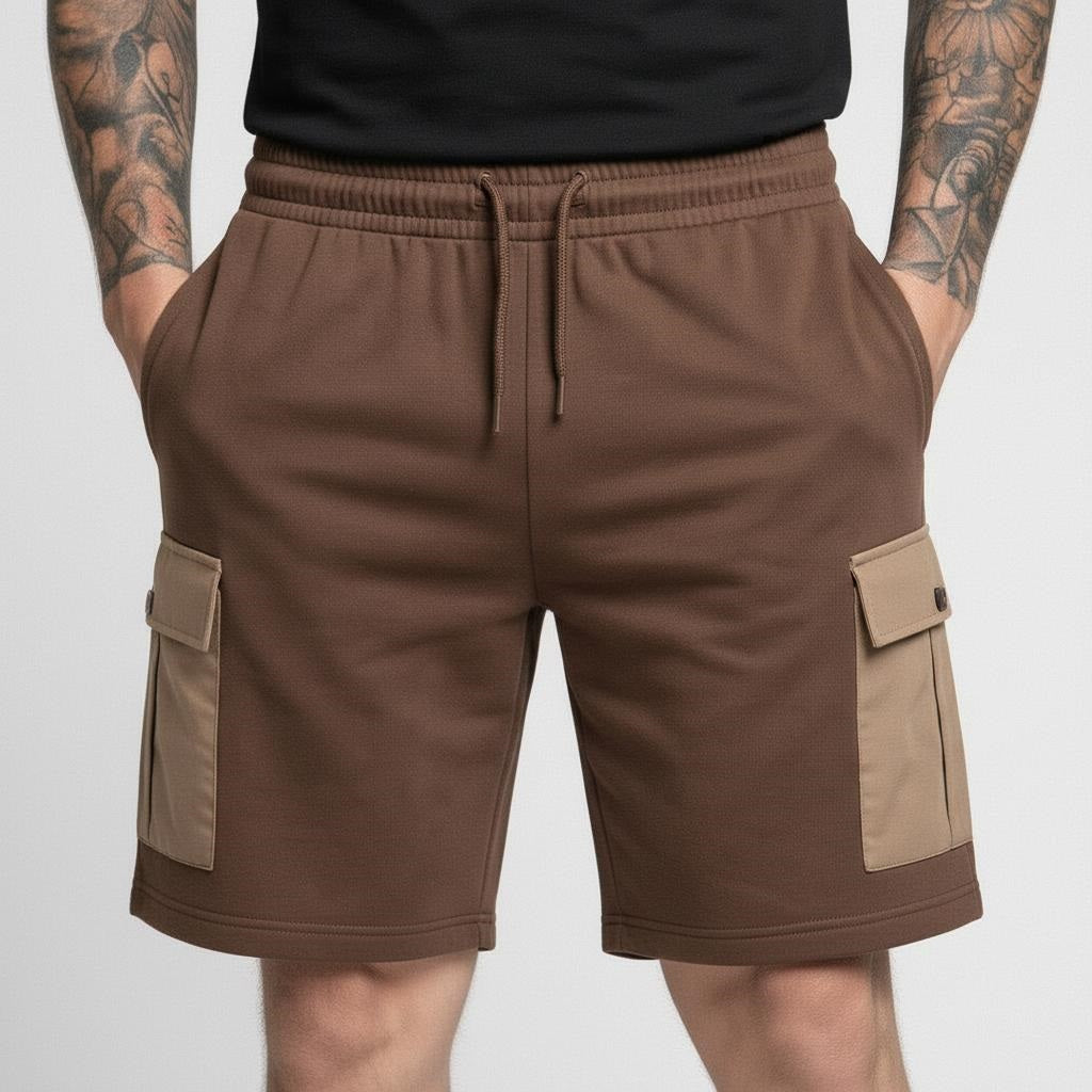 Men Coffee Cargo Shorts