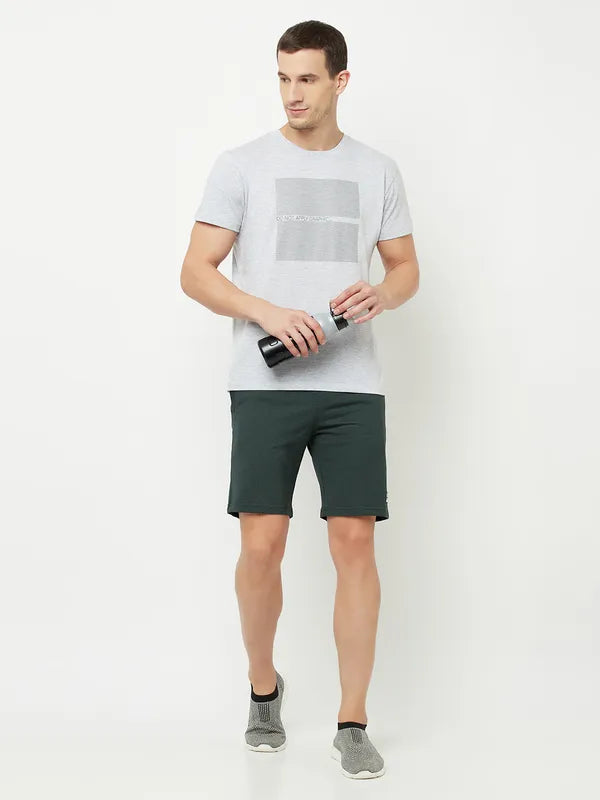 Octave Men Green Sports Shorts