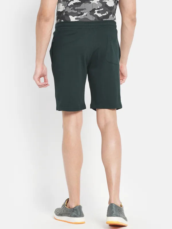 Men Mountain Green Shorts