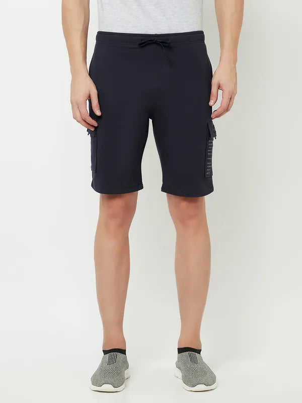 Octave Men Black Sports Shorts