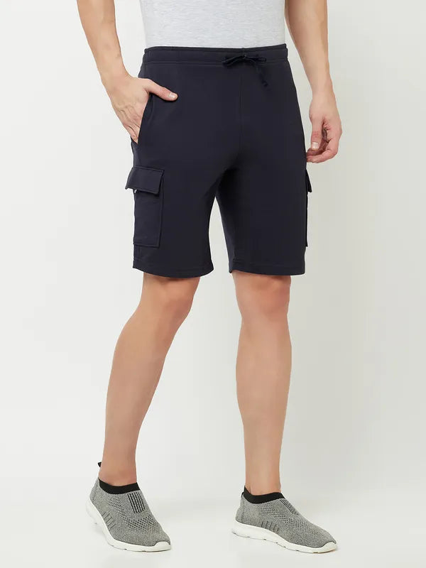 Octave Men Black Sports Shorts