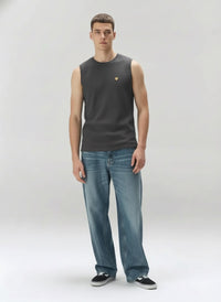 Men Black Solid Round Neck T-shirt
