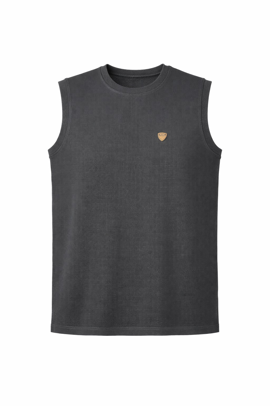 Men Black Solid Round Neck T-shirt