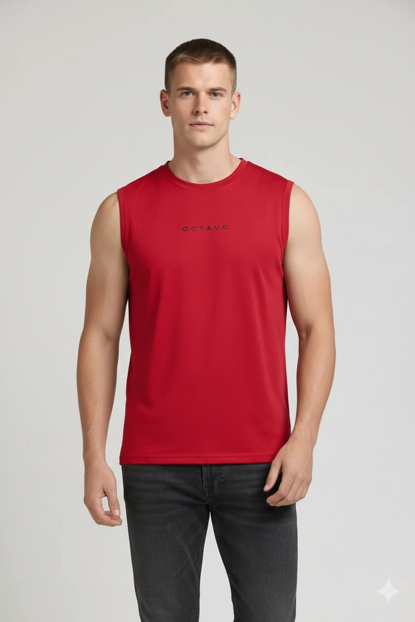 Men Brick Round Neck Typography Printed T-shirt