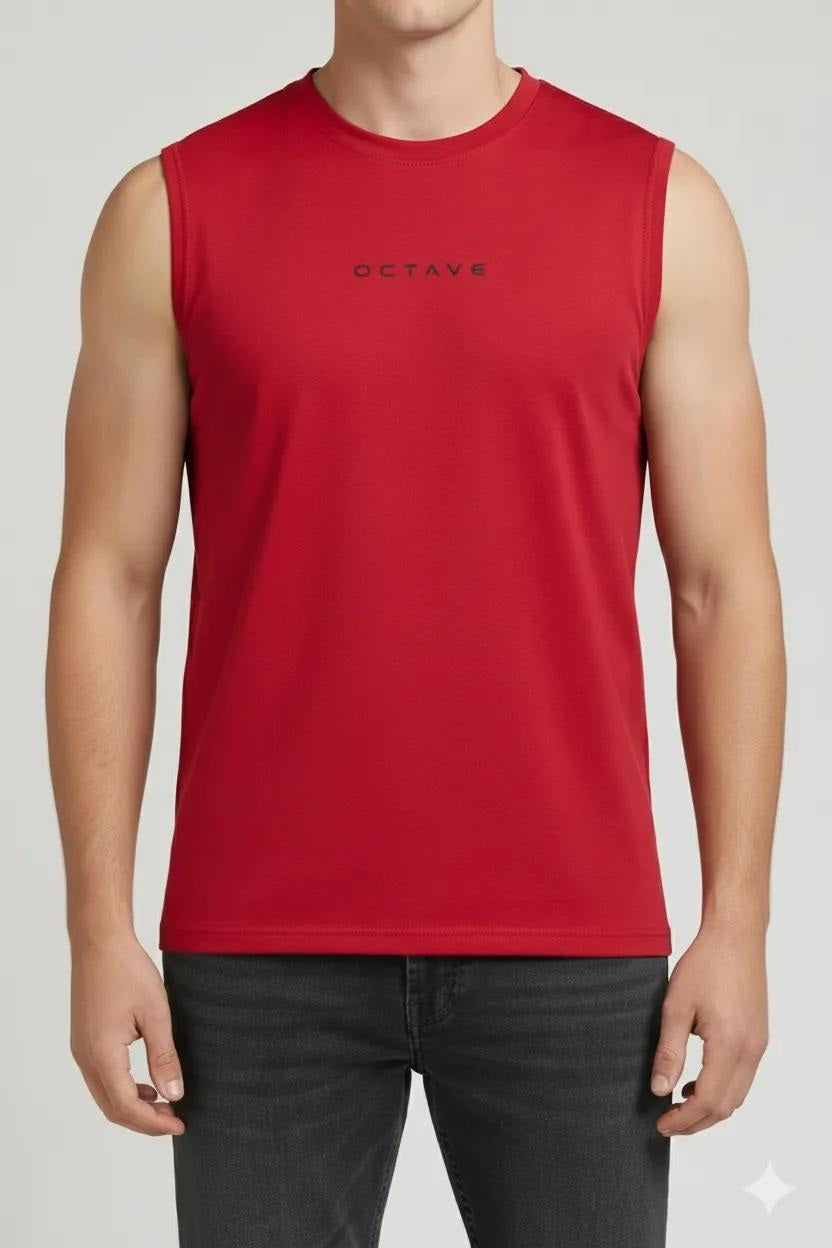 Men Brick Round Neck Typography Printed T-shirt