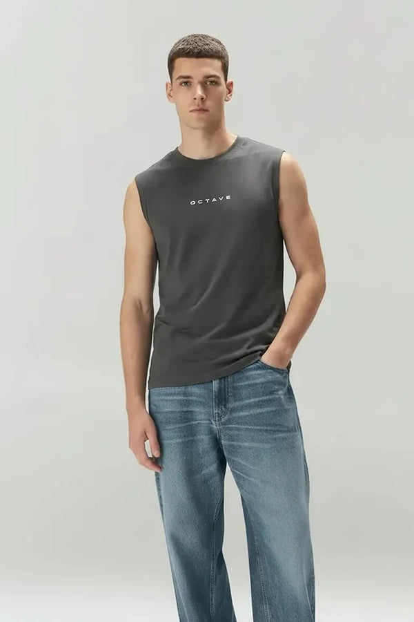 Men Brand Logo Printed T-shirt