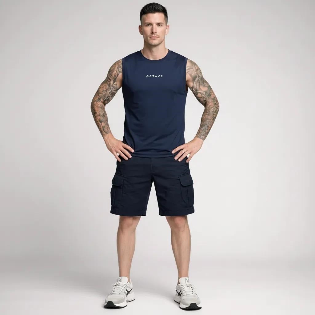Men Dark Navy Printed T-shirt
