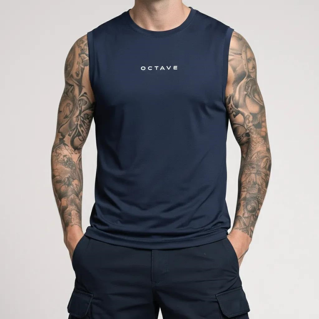 Men Dark Navy Printed T-shirt