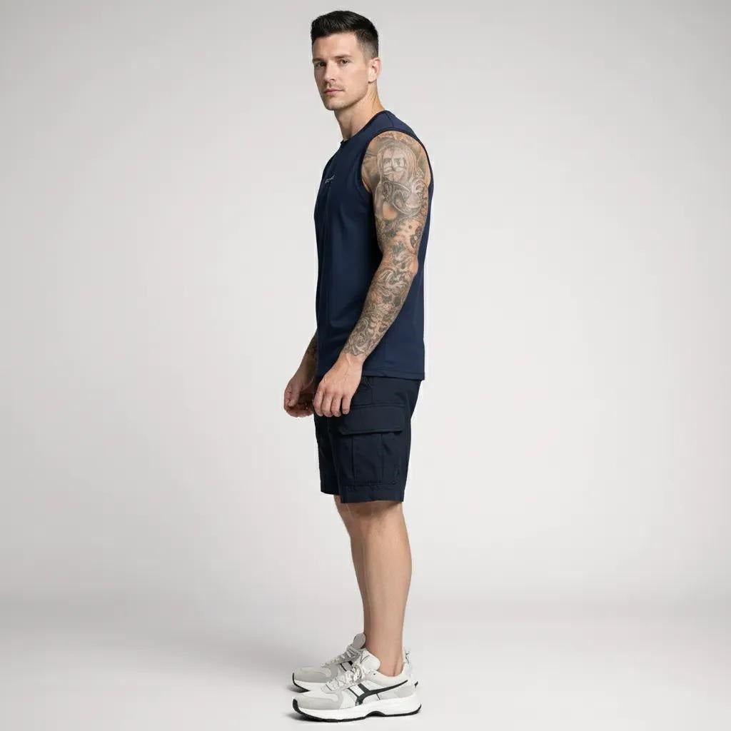 Men Dark Navy Printed T-shirt