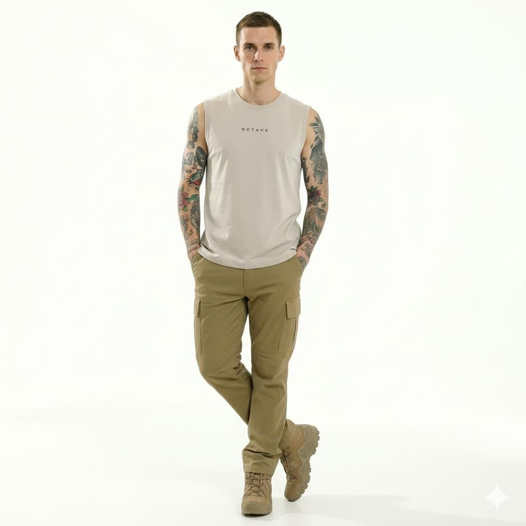 Men Brand Logo Printed T-shirt