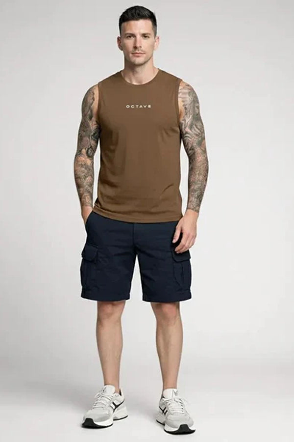 Men Brand Logo Printed T-shirt