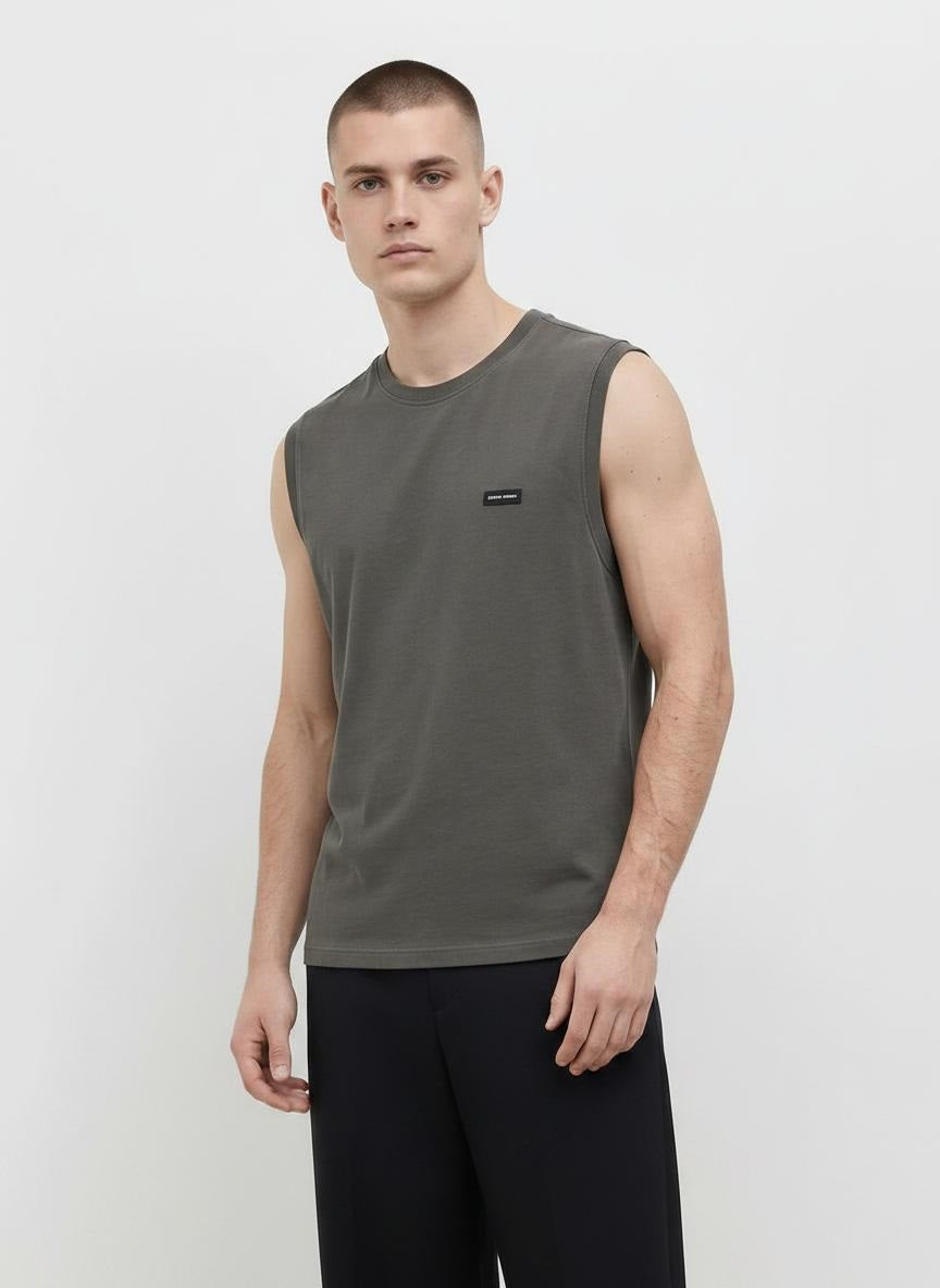 Men Oilve Brand Logo T-shirt