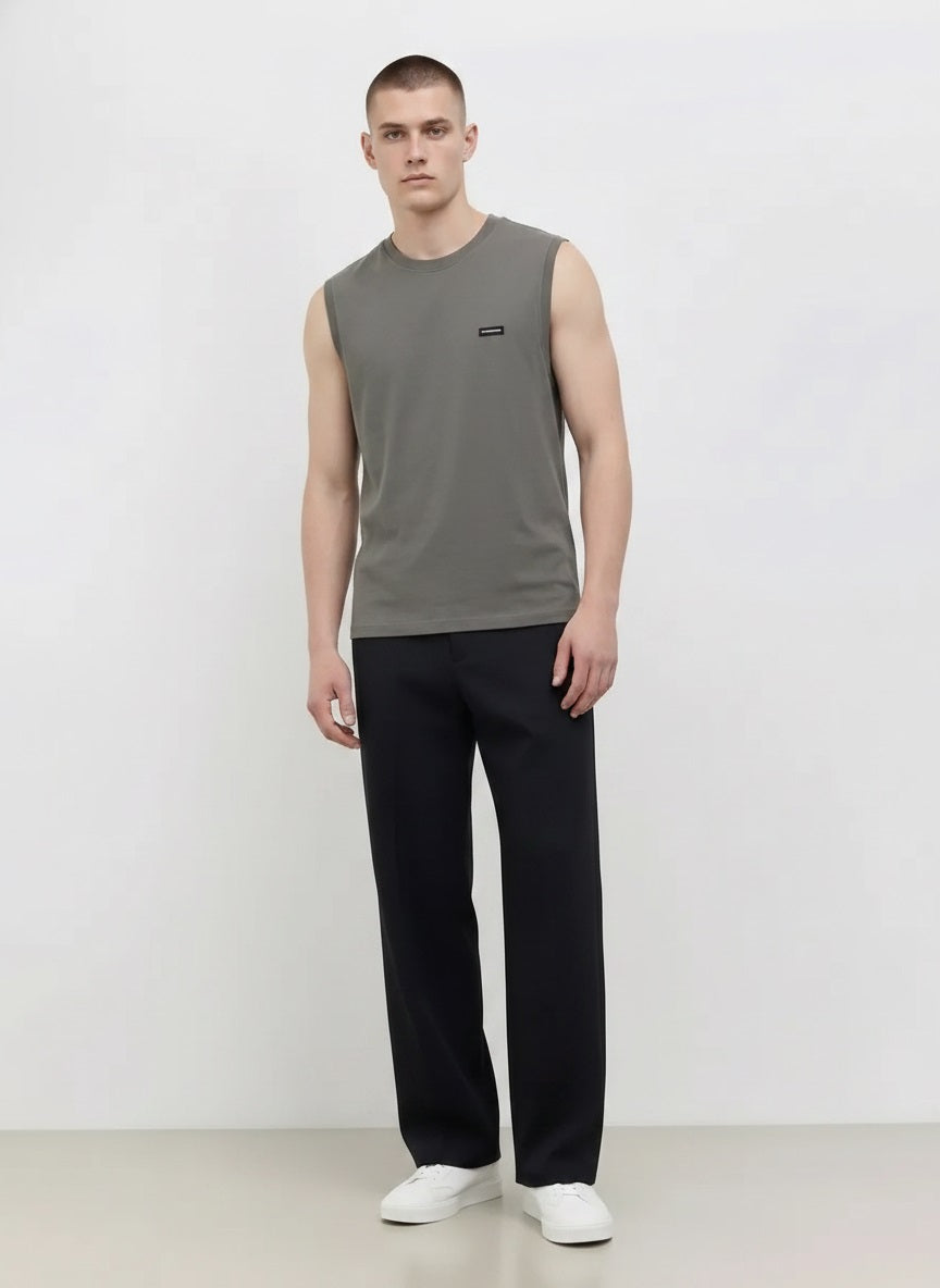 Men Oilve Brand Logo T-shirt