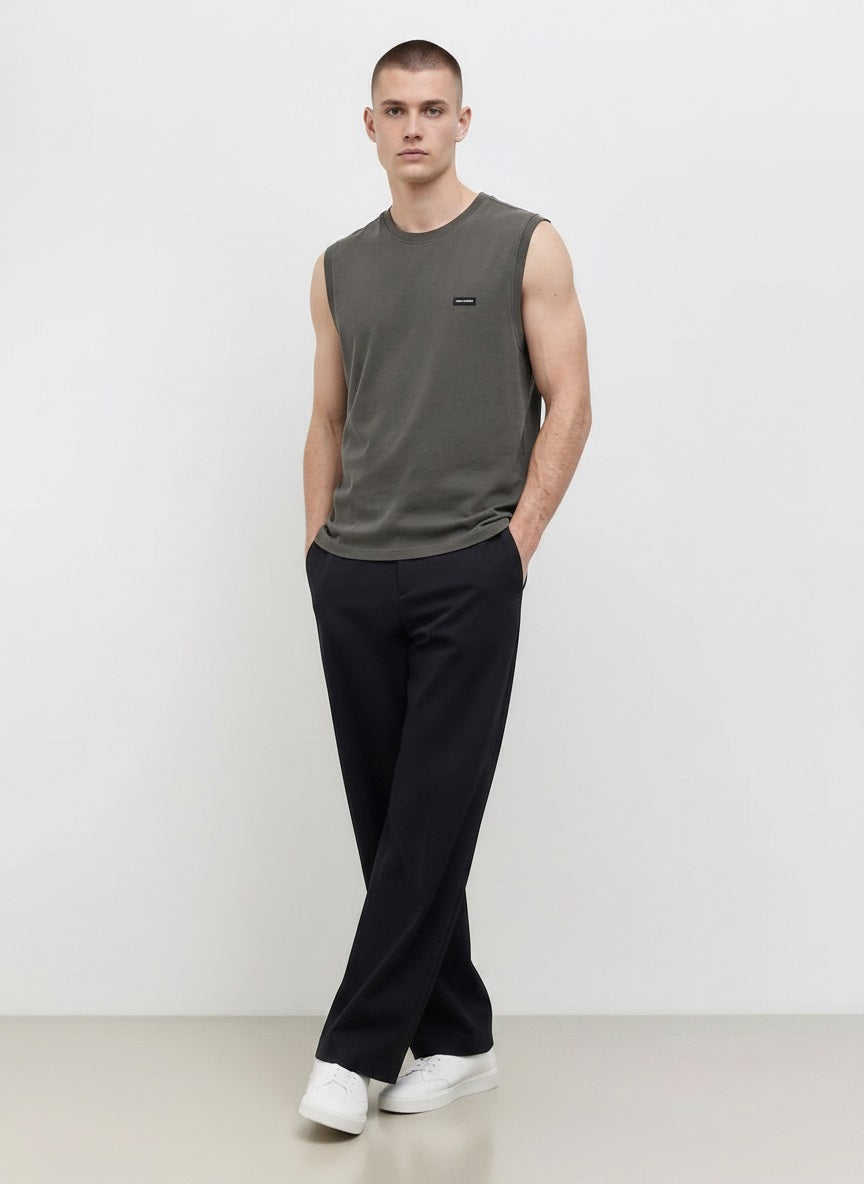 Men Oilve Brand Logo T-shirt