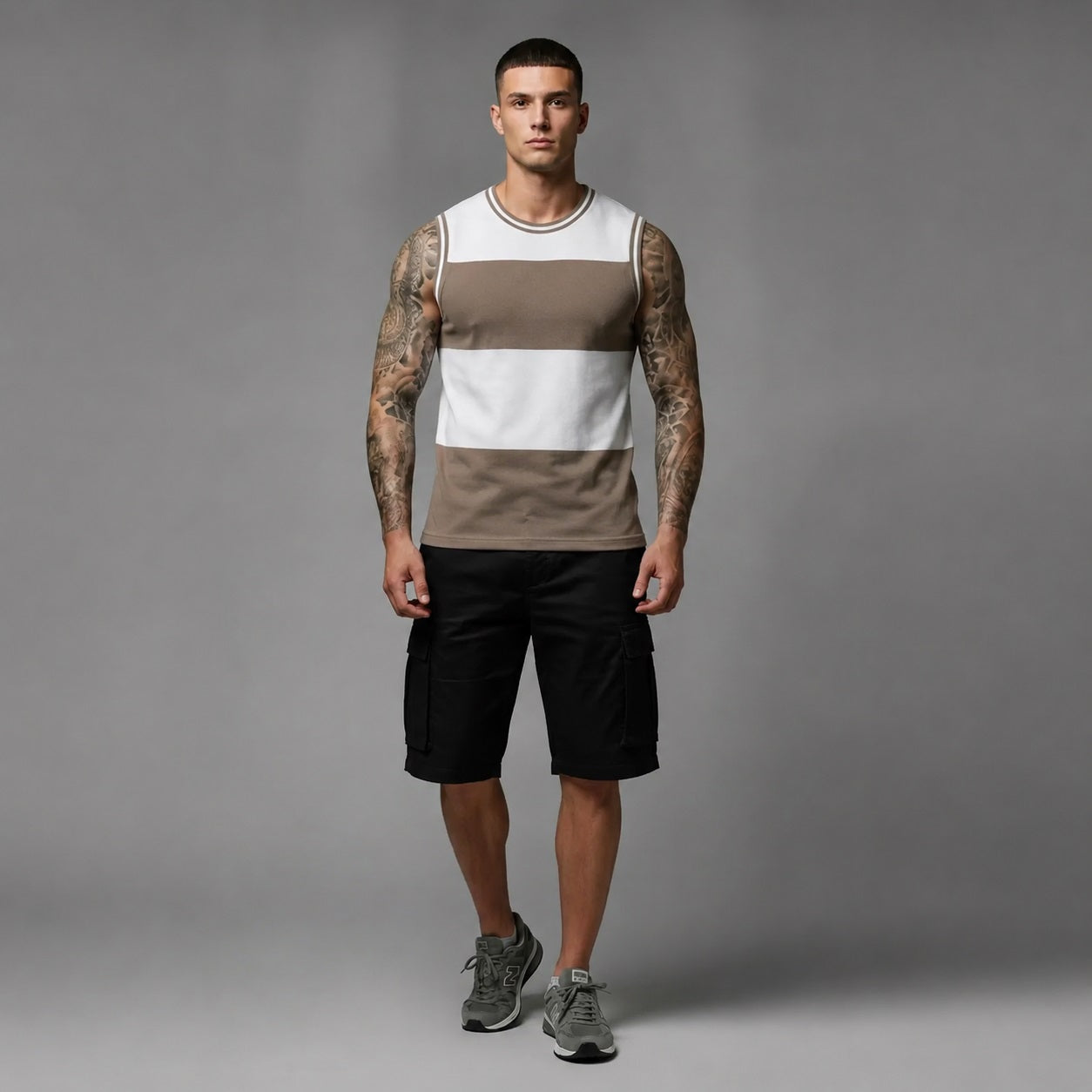 Men Safari Colourblocked T-shirt