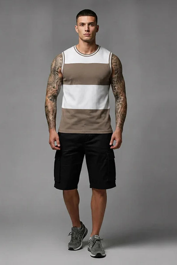 Men Safari Colourblocked T-shirt