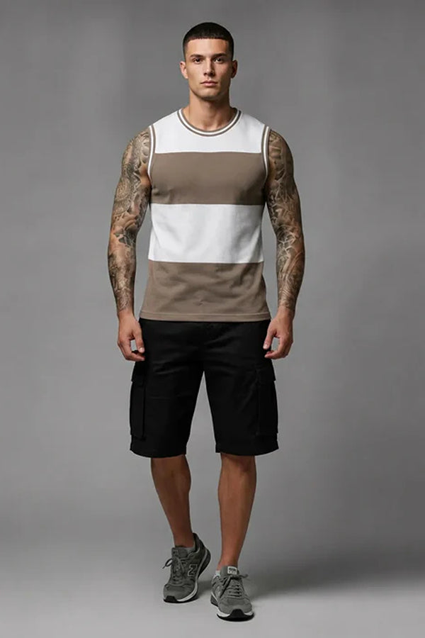 Men Colourblocked T-shirt