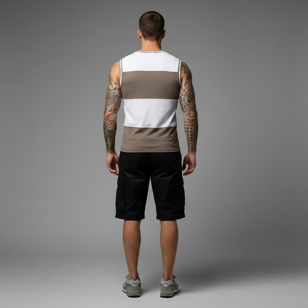 Men Safari Colourblocked T-shirt