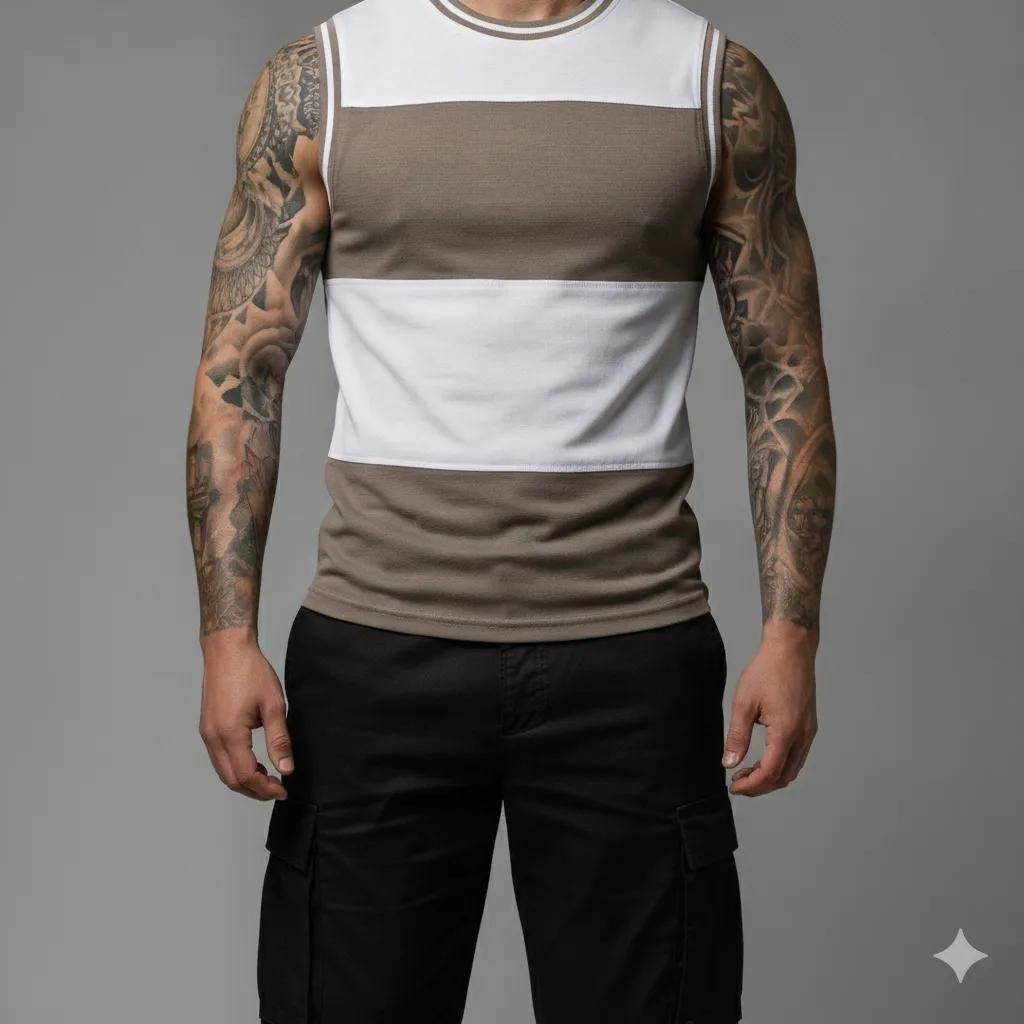 Men Safari Colourblocked T-shirt